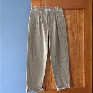 Old Navy Tan Chinos Relaxed Fit Pleated Design